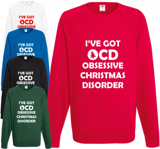 I've Got OCD Obsessive Christmas Disorder Funny Sweatshirt Gift Xmas Joke Jumper