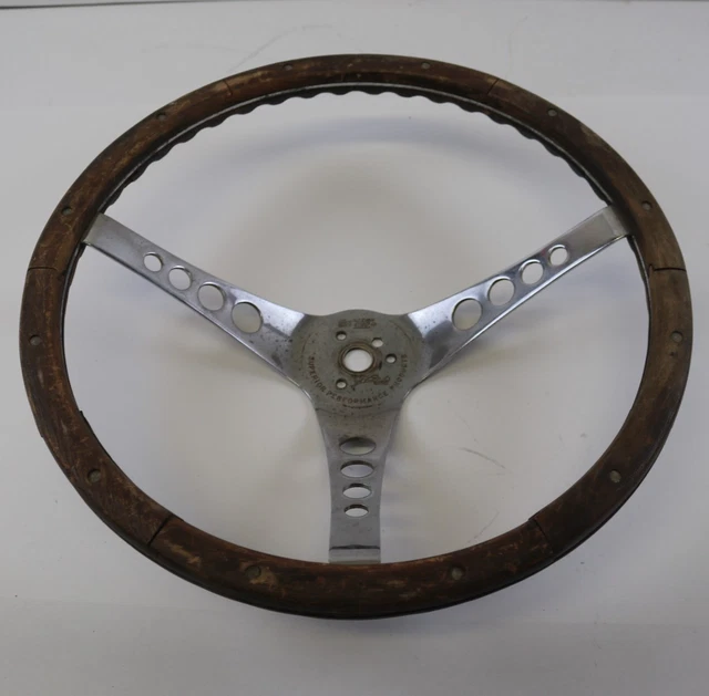 パーツ Superior Performance Products \"The 500\" VINTAGE SUPERIOR PERFORMANCE PRODUCTS THE 500 WOOD STEERING