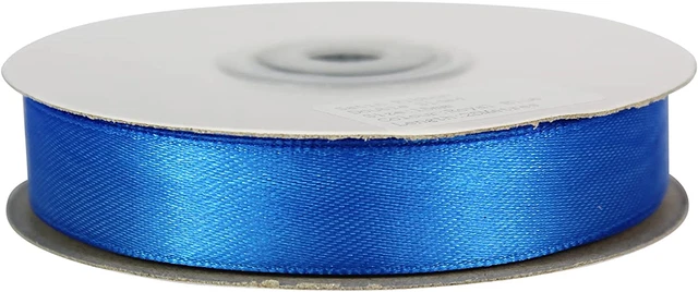Rollos de cinta de poliéster satinado de doble cara de 15 mm, 25 metros para arcos de tela regalo
