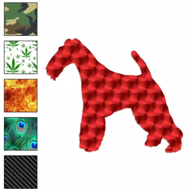 Wire Fox Terrier Dog Breed, Vinyl Decal Sticker, 40 Patterns & 3 Sizes, #2026