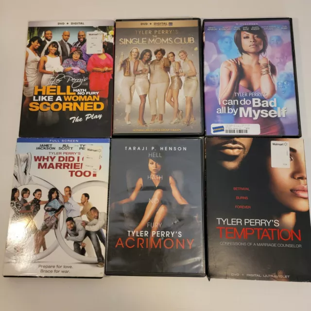 Lot of 6 Tyler Perry Movies DVD Comedy Drama Collection