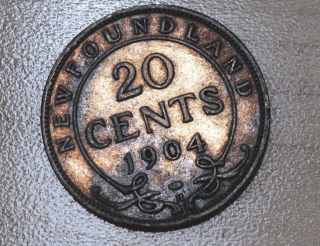 1904 Newfoundland 20 Cents Silver