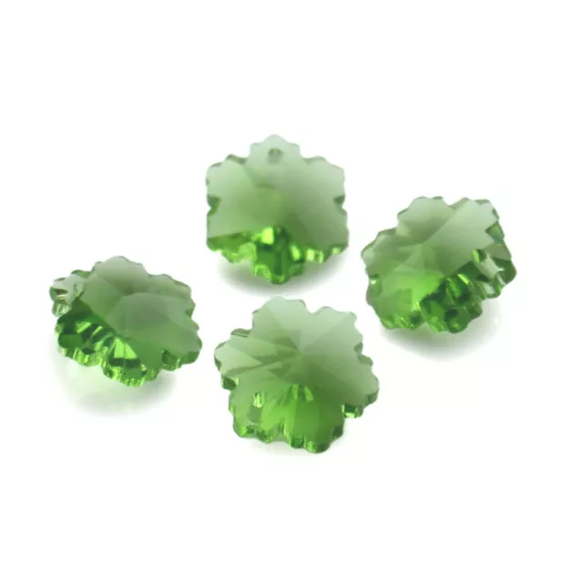 20 Pcs Necklace Pendant Czech Beads for Jewelry Making Faceted Glass Crystal