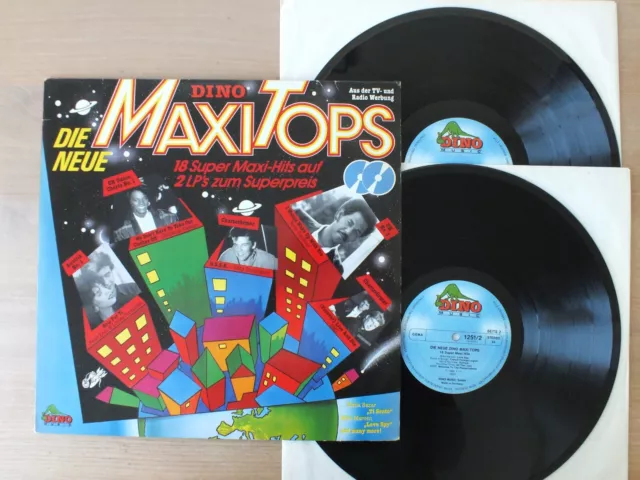Various – Die Neue Dino Maxi Tops  1986  2LPs  Vinyl  vg+