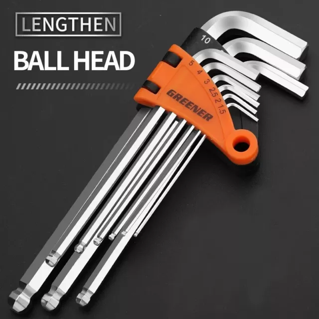 Hex Key Metric Extra Long Ball Point Allan Alan Allen 1.5mm-32mm L-Keys  Wrenches