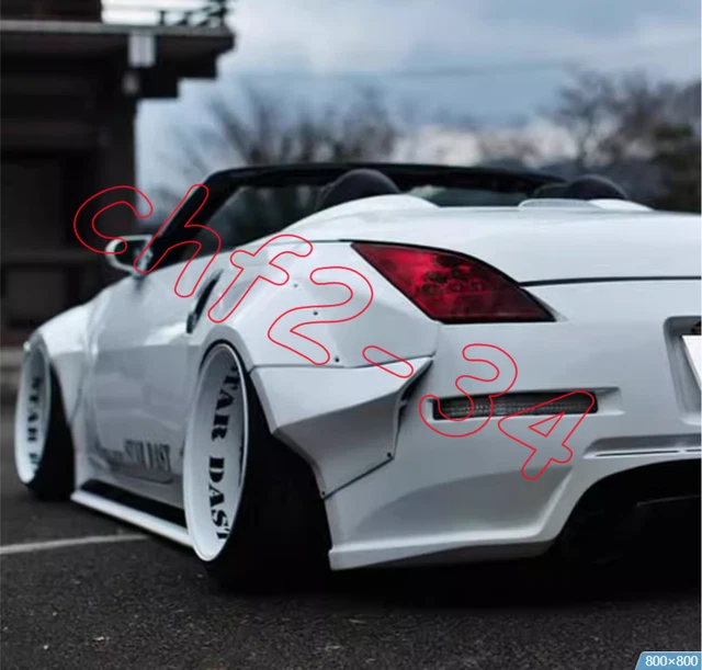 FOR NISSAN 350Z Z33 FRP Primer SD Style Rear Wheel Eyebrow Fender Flare ...