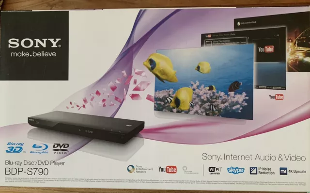 Sony BDP-S790 UHD 3D Blu-ray-Player WLAN DTS HD DLNA USB SACD HDMI Upscaler