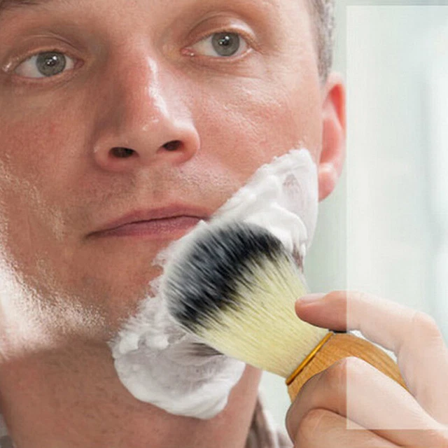 Pure Badger Hair Removal Beard Shaving Brush For Mens Shave Tools Cosmetic .N7