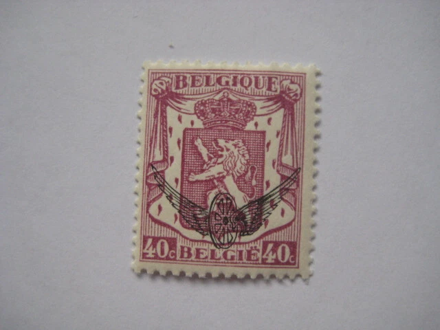 Belgien 1936/39  Mi.Nr.22 postfrisch gummiert 40 C  Aufdruck Flügelrad  Dienstm.
