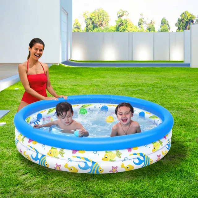 48IN FAMILY SWIMMING Pool Garden Outdoor Summer Inflatable Kids ...