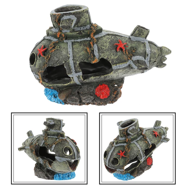 Resin Aquarium Decorations Cave Submarine Fish Tank Ornament