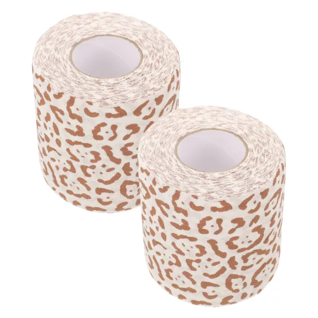 2 Rolls Imprimé Léopard Serviette En Essuie-tout Décorer