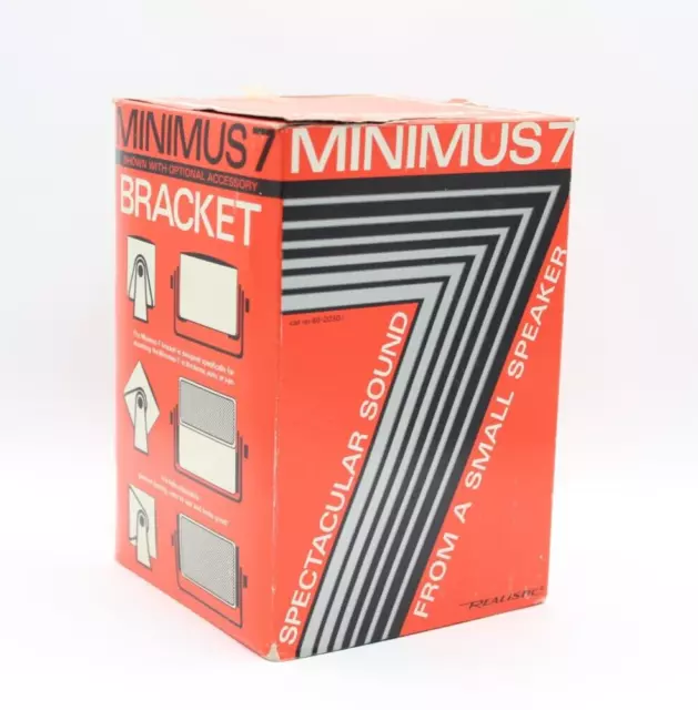 Realistic Minimus 7 single speaker black New Old Stock