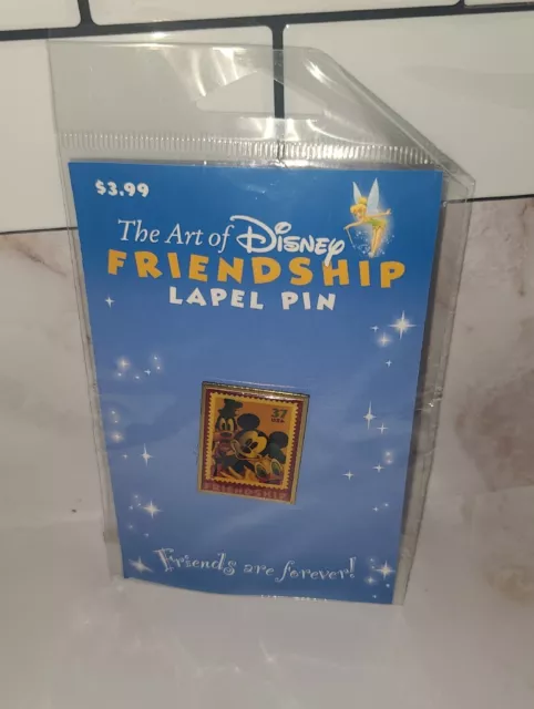 Vintage Art Of Disney Friendship Mickey Donald And Goofey Lapel Pin Hat Rare Col