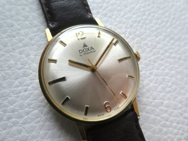 BEAUTIFUL ELEGANT RARE Vintage DOXA by Synchron Men s dress watch