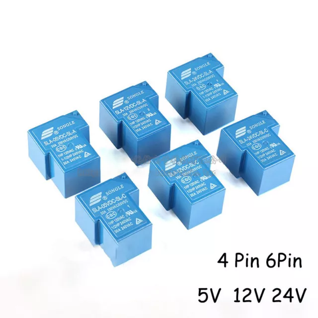 Miniatur Print Relais 5V/ 12V/24V l 1 -Wechsler 1xUM l 20A 240VAC SLA-SL-A