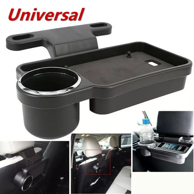 1*Car Rear Back Seat Table Drink Food Cup Tray Holders Table Stand Mount PlYUEL