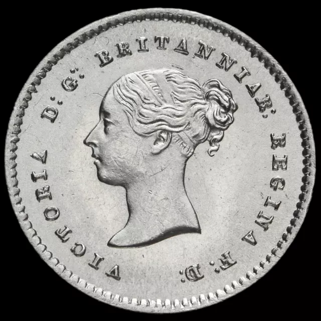 1854 Queen Victoria Young Head Silver Maundy Twopence