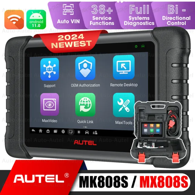 2024 Autel MaxiCOM MK808S PRO+ MX808S Bidirectional Car Diagnostic Scanner Tool