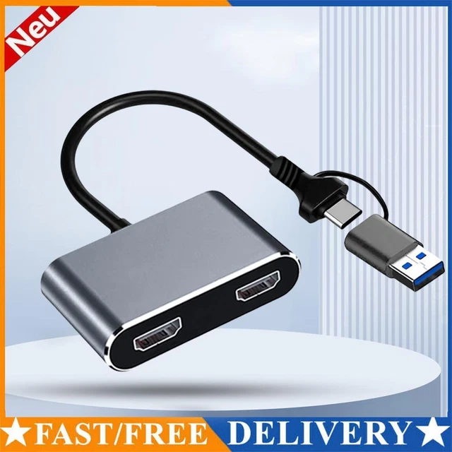 WAVLINK Adattatore USB 3.0 A HDMI/DVI 4K – Convertitore Video Da USB-C A Ultra HD 30Hz, Per Windows E Mac - 3