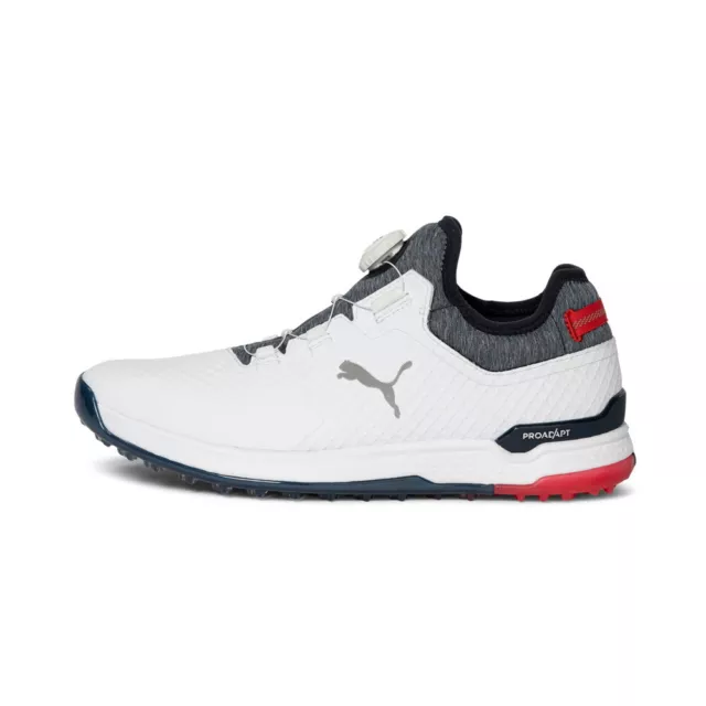 PUMA MENS PROADAPT Alphacat Disc Golf Shoes 37604303 - White/Navy/Red ...