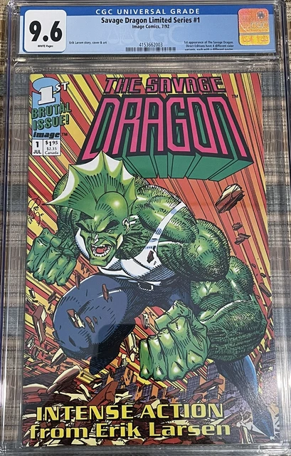 The Savage Dragon #1 (Image Comics, July 1992) CGC 9.6, 1st Appearance!