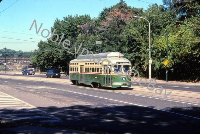 2005 SEPTA PCC 2332 Trolley Girard Ave Philly Urban Scene Kodachrome Slide