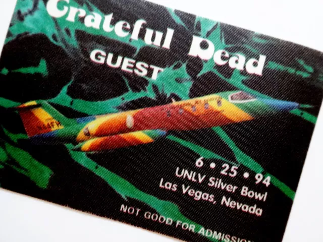 Grateful Dead Backstage Pass Las Vegas Nevada NV UNLV 6/25/94 6/25/1994 Lear Jet 3
