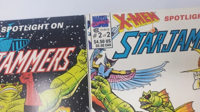 X-Men Spotlight: Starjammers #1 - 2, Complete Mini-Series Marvel 1990. 9 2 6