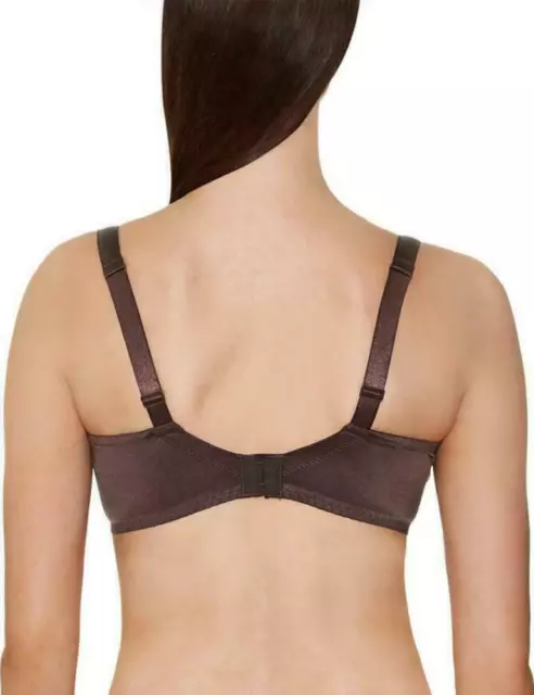 Soutien-gorge corbeille 90G (75G eu) confort Aubade Divin Bouquet Marron Foncé 2