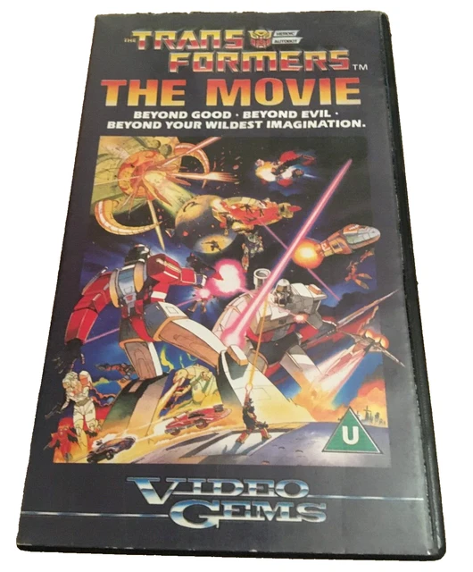 TRANSFORMERS THE MOVIE 1986 Animated Film Original 1987 Video Gems Vhs