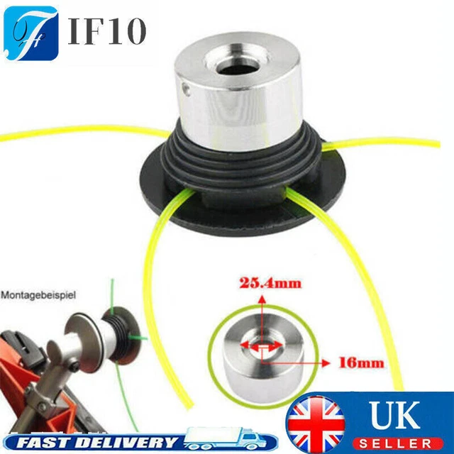 16MM THREAD HEAD Universal Mowing Head For Brushcutter Strimmer Lawn ...