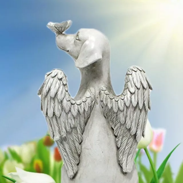 Angel Dog Memorial Statue Pet Dog Memorial Stone Basic Model (Large).