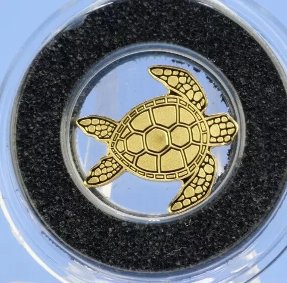 Palau 0.5 Grams Gold CIT Turtle Sea Turtle 2022 *Silk Finish*