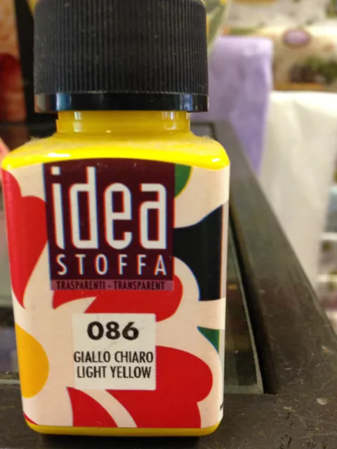 Colore Per Stoffa Tessuto  Giallo Chiaro Maimeri Idea 60 Ml Colori Professionali