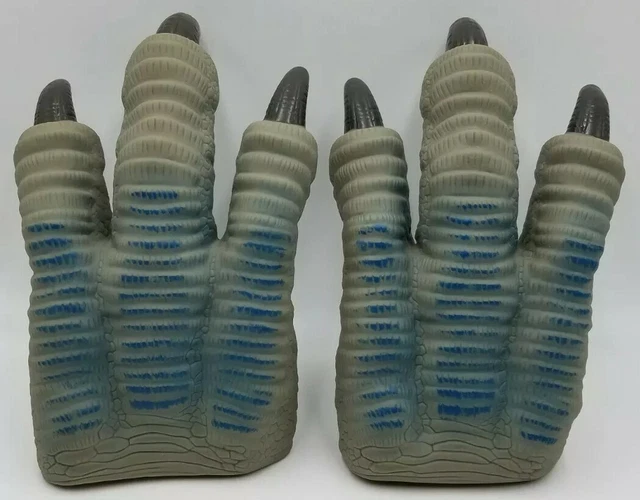 JURASSIC WORLD VELOCIRAPTOR Blue Raptor Dinosaur Claws Park Costume