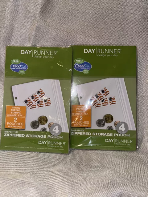 Refill Zippered Storage Pouch ACCESSORY LOT ~ Day Runner Planner