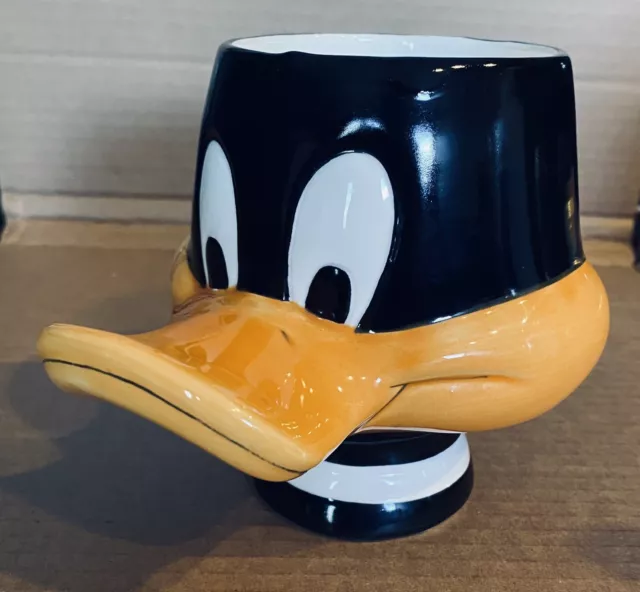 Vintage Daffy Duck Warner Bros. Looney Tunes Applause Ceramic 3D Coffee Mug 1989
