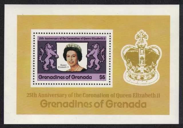 VENDITA Grenadine 25° Anniversario dell'Incoronazione MS 1978 MNH SG#MS275