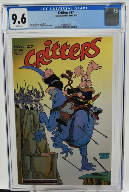 Critters #27 CGC 9.6 (1988) Fantagraphics Books Stan Sakai Cover and Art