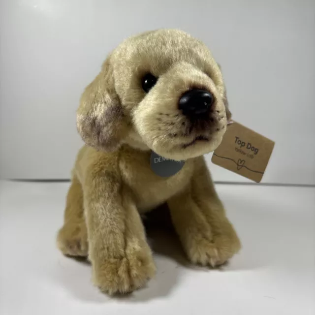 DEMDACO Top Dog Yellow Lab Puppy Canine Collection Plush Stuffed Animal