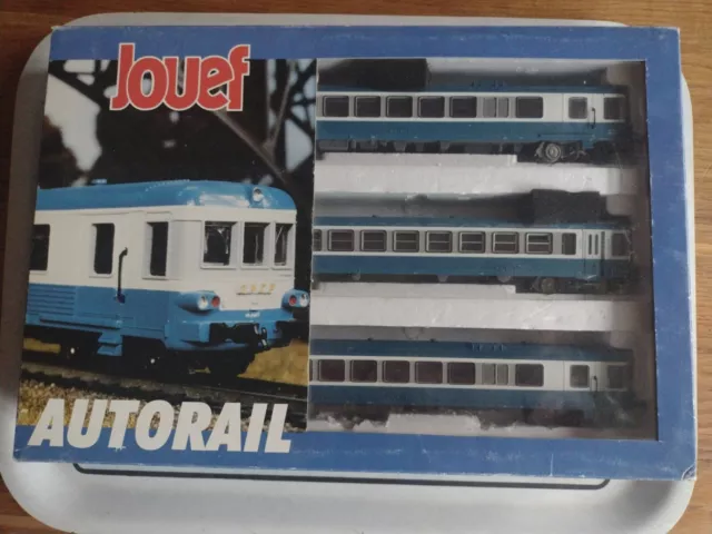 COFFRET 3elements AUTORAIL XBD4923 JOUEF HO train ref 8621 VOYAGEURS LOCOMOTIVE