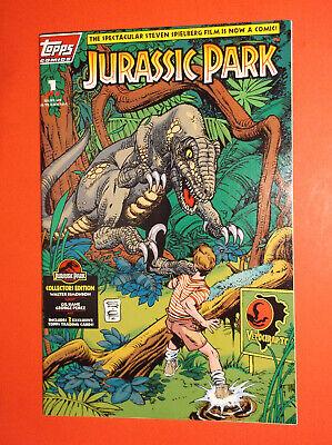 Jurassic Park # 1 - Vf/Nm 9.0 Collectors Edition - Perez & Simonson Plus 3 Cards