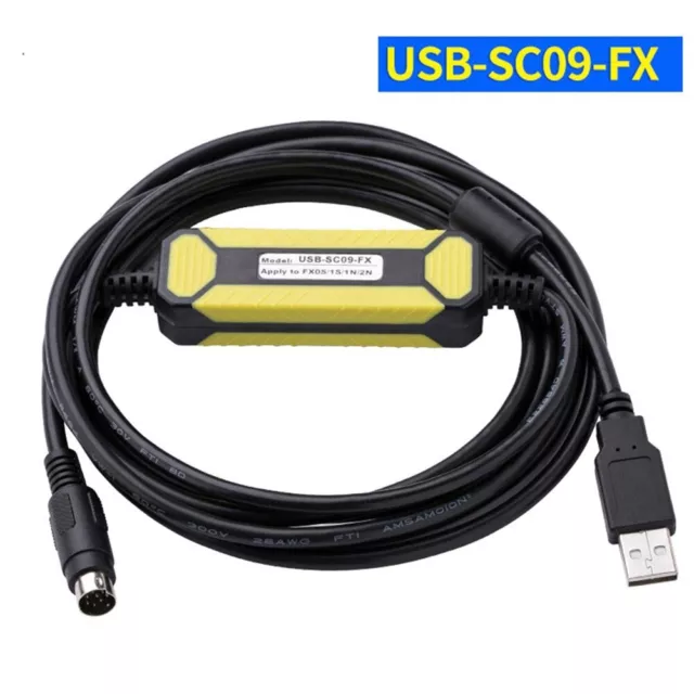 Cable de programmation compatible USB SC09 FX1S 14MR D avec indicateur DEL