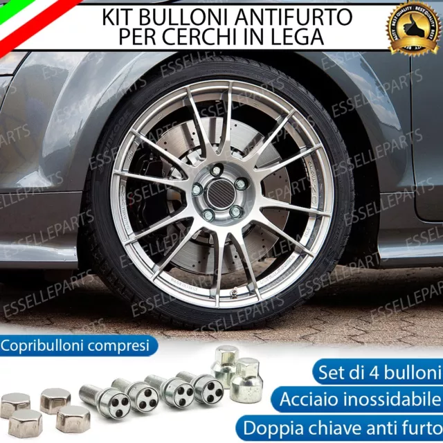 Kit 4 Bulloni Antifurto Cerchi In Lega Toyota Picnic Dal 1996> Con 2 Chiavi