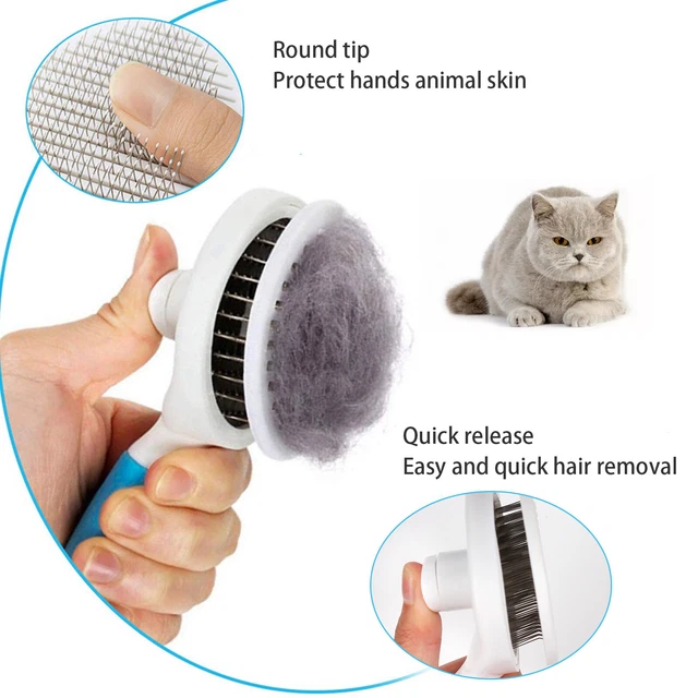 Grooming Brush For Pet Dog Cat Deshedding Tool Comb Fur Remover Reduce Hair 7
