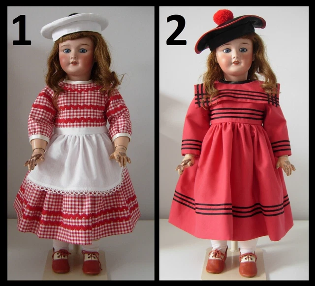 ROBE POUPÉE ANCIENNE SFBJ Jumeau Kestner Halbig Heubach dress antique