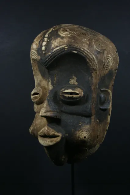 African Ceremonial Initiation mask - LULUA tribe - DR Congo TRIBAL ART PRIMITIF