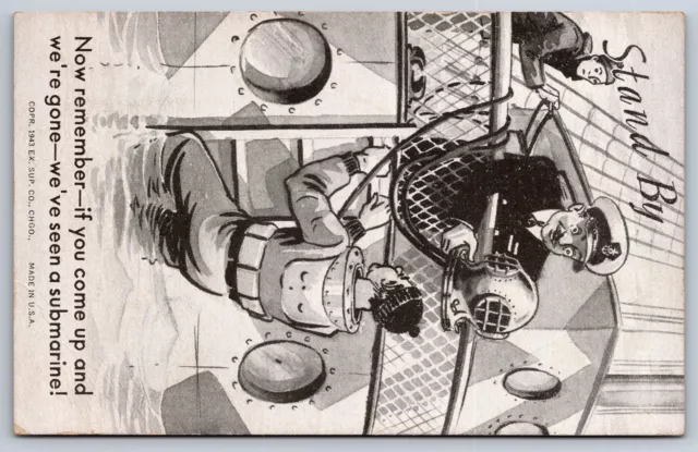 Postcard-  COMIC NOW REMEMBER IF YOU COME UP AND WE'RE GONE
