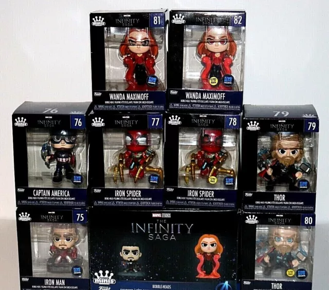 Funko Minis Marvel Infinity Saga Complete Set - 10+ Options NIB RARE GITD Chase